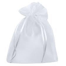 SAQUINHO ORGANZA BRANCO 15X20 C/10PC