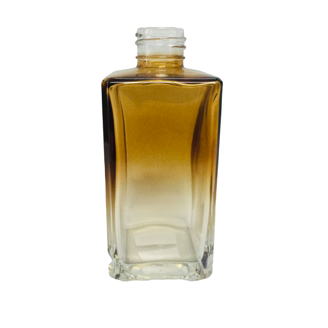 VIDRO SQUARE 250 ML ÂMBAR DEGRADÊ