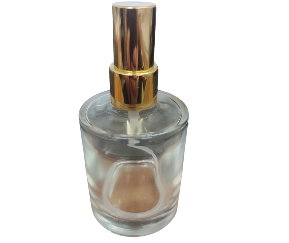 VIDRO PICOLO 60ML COM VÁLVULA SPRAY LUXO DOURADA