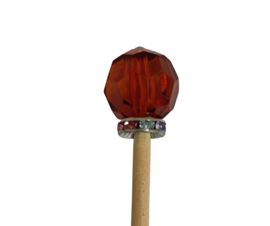 BASTÃO SEXTAVADO ÂMBAR 25 CM