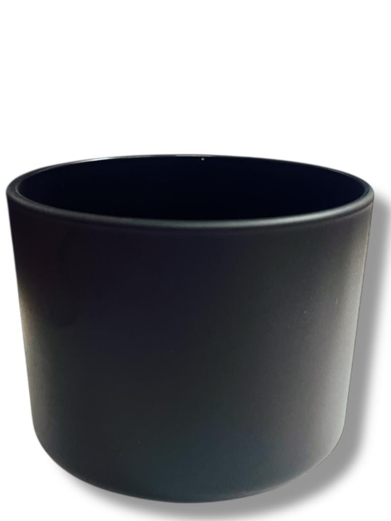COPO DE VIDRO PRETO FOSCO 120ML