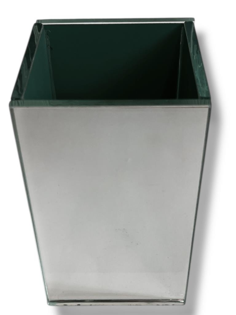 VASO VIDRO ESPELHADO SEM TAMPA 10X6X6