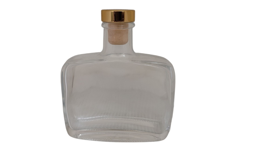 VIDRO DUBLIN 200ML COM ROLHA DOURADA
