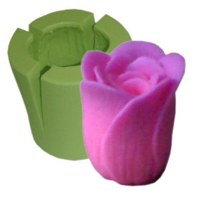 FORMA SILICONE BOTÃO SEMI ABERTO