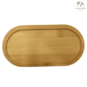 BANDEJA DE BAMBU OVAL 17X8X0,8