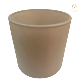 COPO PARA VELA 265ML BEGE FOSCO