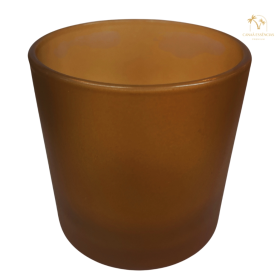 COPO PARA VELA 265ML ÂMBAR FOSCO