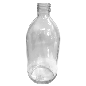 VIDRO GARRAFA REDONDA 500ML