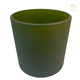 COPO PARA VELA 265ML VERDE MILITAR FOSCO