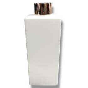 VIDRO SQUARE 330ML BRANCO FOSCO C/TP DOURADA B.28/410