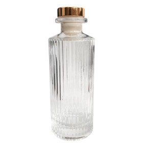 VIDRO LUXO  C/ TP DOURADA DE PRESSAO 190ML