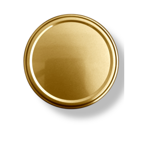 TAMPA METAL DOURADA 74MM