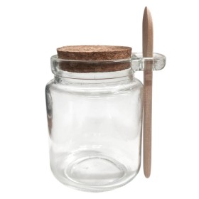 POTE DE VIDRO C/COLHER 255ML