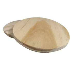 TAMPA DE  MADEIRA (PARA COPO DE VIDRO 265ML)