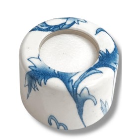 TAMPA DIFUSOR MARMORIZADA AZUL E BRANCO B.28/410