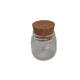 POTE DE  VIDRO 40 GRS COM ROLHA