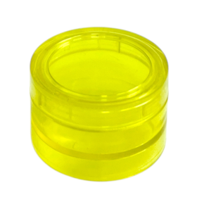 POTE ACRÍLICO 04G AMARELO, ROSCA  C/100PÇ