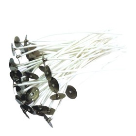 PAVIO PARA VELA PARAFINADO C/ILHOS 15CM