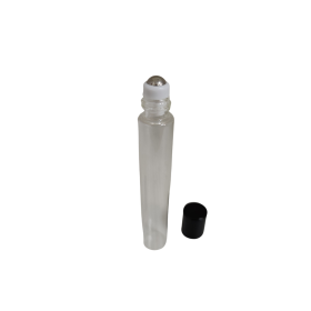 VIDRO ROLLON 10ML COM TAMPA PRETA
