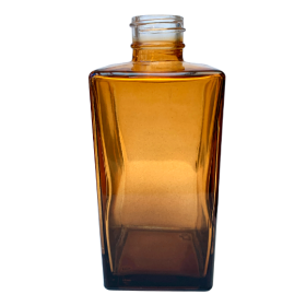 VIDRO SQUARE ÂMBAR 250ML