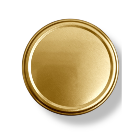 TAMPA METAL DOURADA 85MM DOURADA