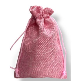 SAQUINHO DE JUTA ROSA 10X14