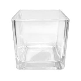 PORTA VELA DE VIDRO QUADRADO 8X8