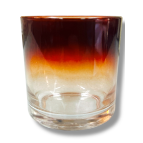 COPO DE VIDRO MARROM DEGRADÊ 265ML