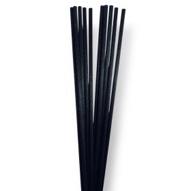 VARETA FIBRA PRETA 4MM X 50CM - 1 PEÇA