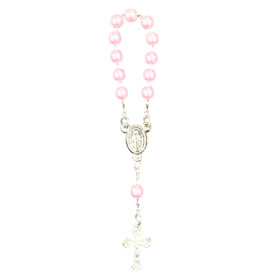 MINI TERÇO ROSA  C/12 UNIDADES