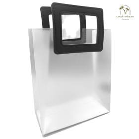 SACOLA FOSCA C/ALCA PRETA 16X19