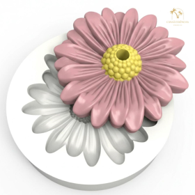 FORMA SILICONE MARGARIDA BRANCA