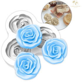 FORMA SILICONE ROSA 3 CAVIDADES