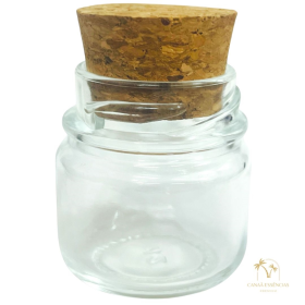 POTE DE VIDRO 40 GR COM ROLHA