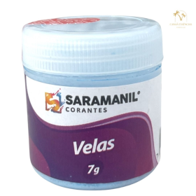 CORANTE P/VELA EM PÓ AZUL CLARO 7G