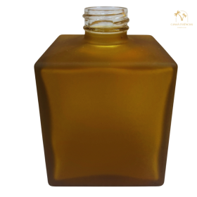 VIDRO CUBE 250ML ÂMBAR FOSCO R.28/410